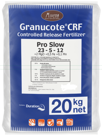 Mivena- Granucote 23+5+12+2MgO+Fe - 3-4 Mesečno gnojilo za travo (trato) - 20kg