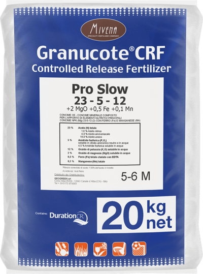 Mivena- Granucote 23-5-12+2MgO+Fe - 5-6 Mesečno gnojilo za travo (trato) - 20kg