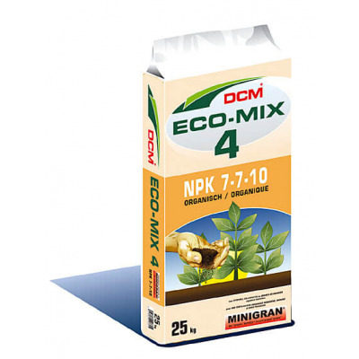 DCM-ECOR4-ECO-MIX 4- COR75-100D (Minigran)-NPK 7.7.10-25kg-100% org.gnojilo 36/p